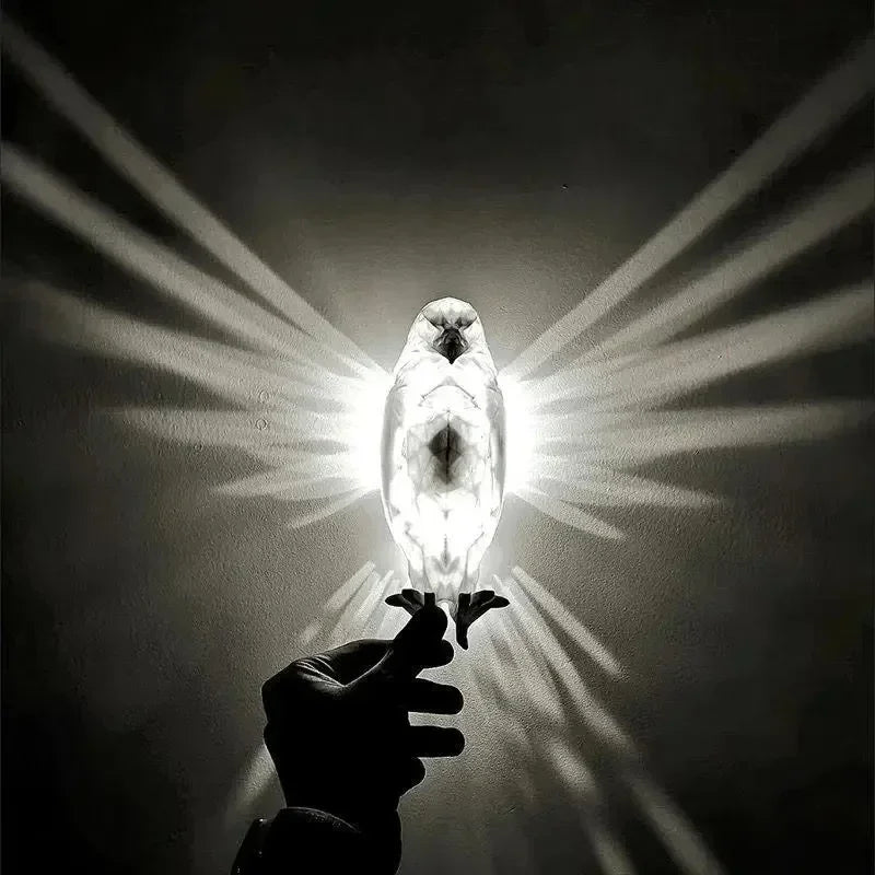 3D Bird Wall Lamp – Modern Bird Wall Sconce Light